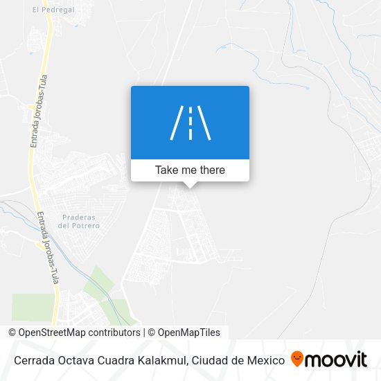 Mapa de Cerrada Octava Cuadra Kalakmul