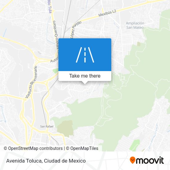 Avenida Toluca map