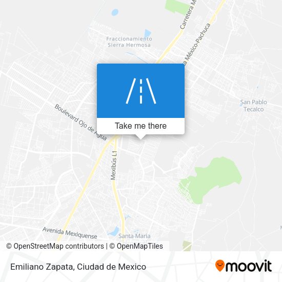 Emiliano Zapata map