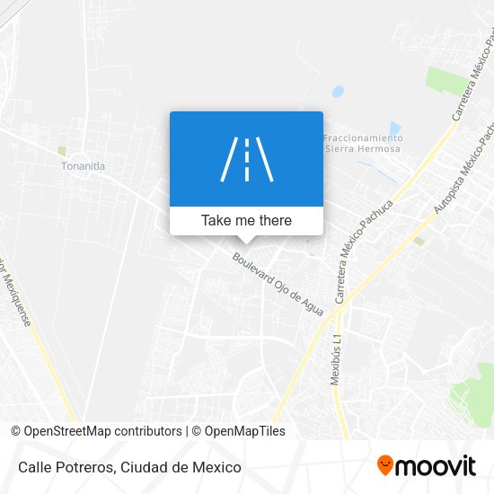 Mapa de Calle Potreros