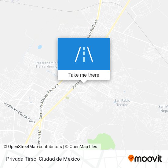 Privada Tirso map