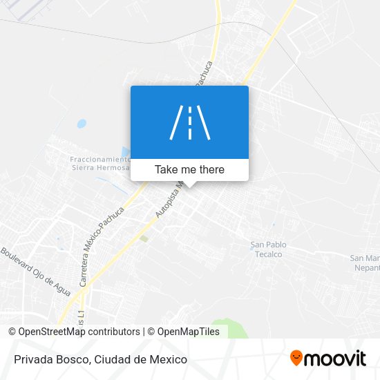 Privada Bosco map
