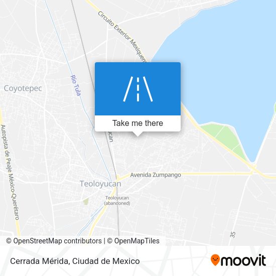 Mapa de Cerrada Mérida
