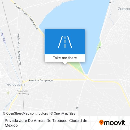 Mapa de Privada Jefe De Armas De Tabasco