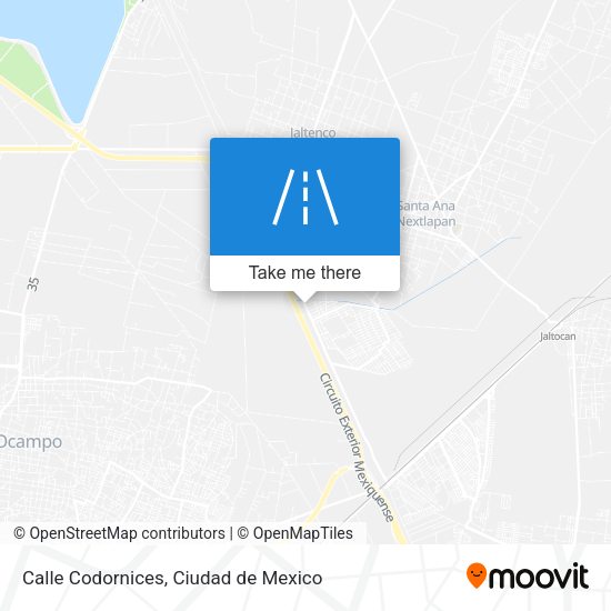 Calle Codornices map