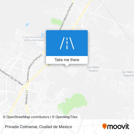 Privada Colmenar map