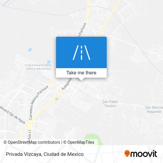 Privada Vizcaya map