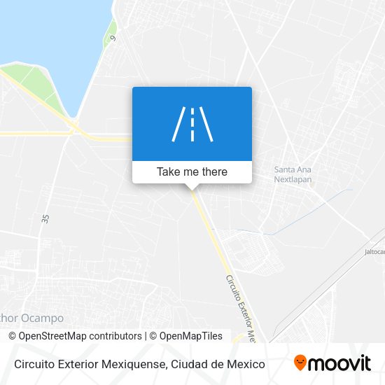 Circuito Exterior Mexiquense map