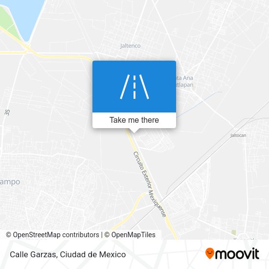 Calle Garzas map
