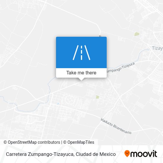 Carretera Zumpango-Tizayuca map