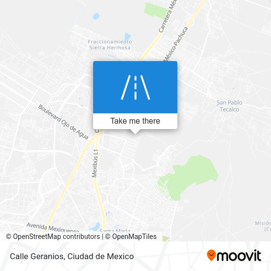 Calle Geranios map