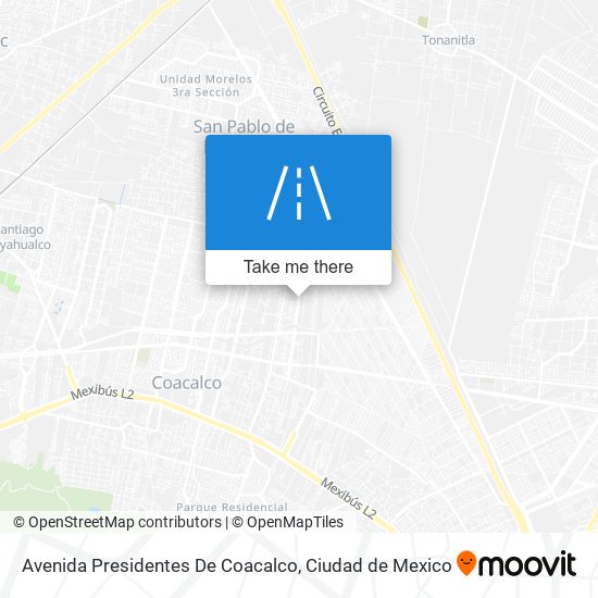 Avenida Presidentes De Coacalco map