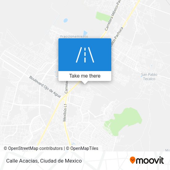 Mapa de Calle Acacias