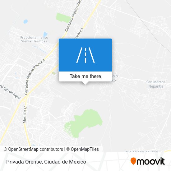 Privada Orense map