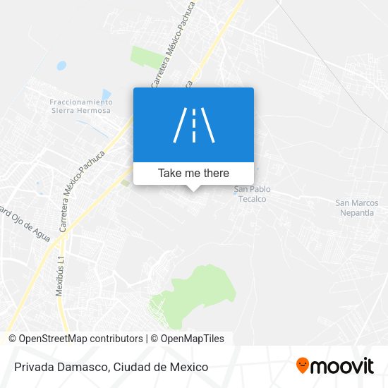 Privada Damasco map