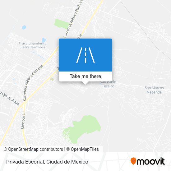Privada Escorial map