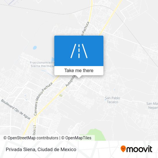 Privada Siena map