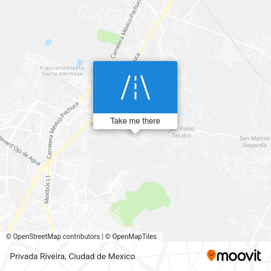 Privada Riveira map
