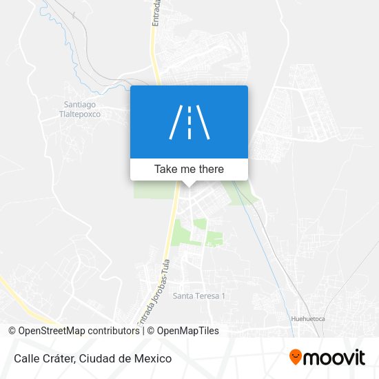 Mapa de Calle Cráter