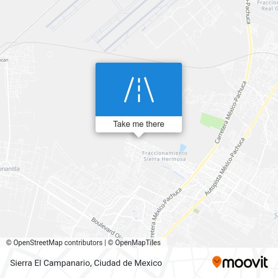 Sierra El Campanario map