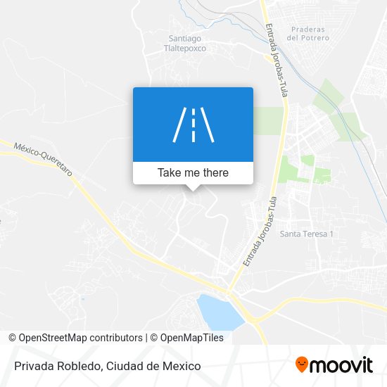 Privada Robledo map