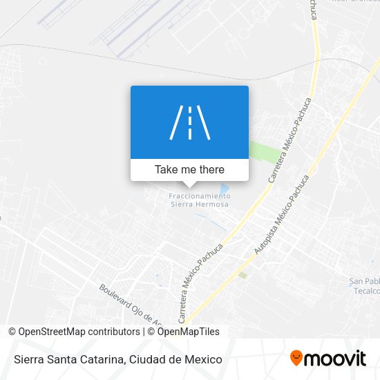 Mapa de Sierra Santa Catarina
