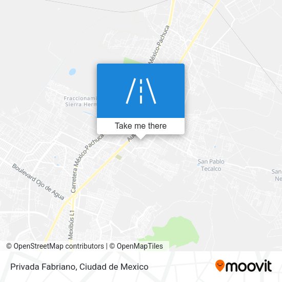 Privada Fabriano map