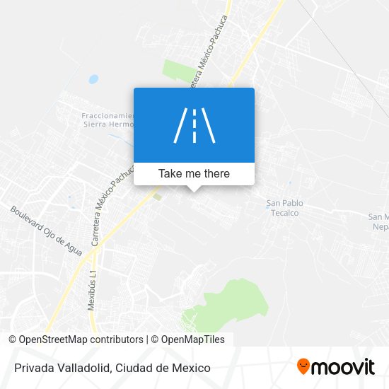 Privada Valladolid map