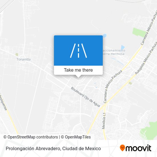 Prolongación Abrevadero map