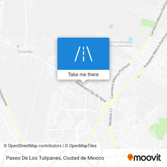 Paseo De Los Tulipanes map