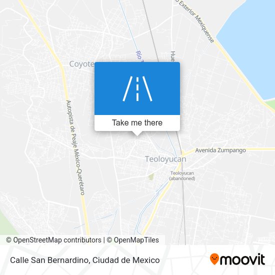 Calle San Bernardino map