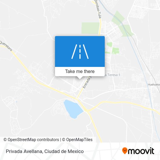 Privada Avellana map