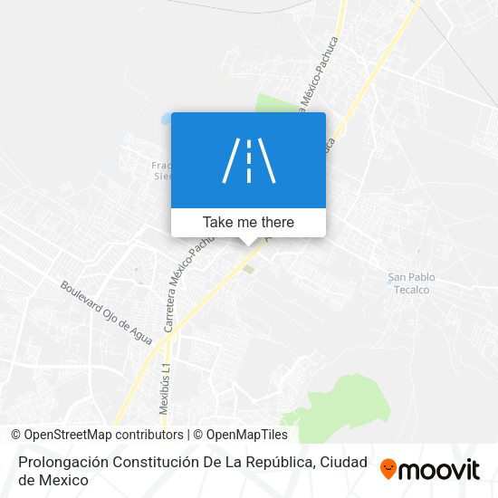 Prolongación Constitución De La República map