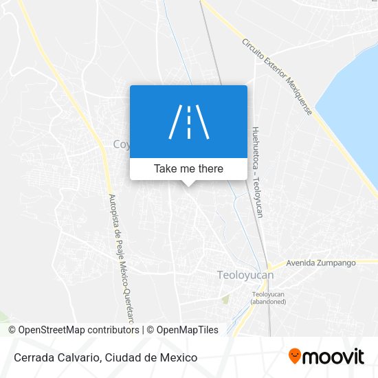 Cerrada Calvario map