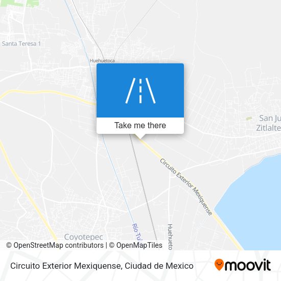 Circuito Exterior Mexiquense map