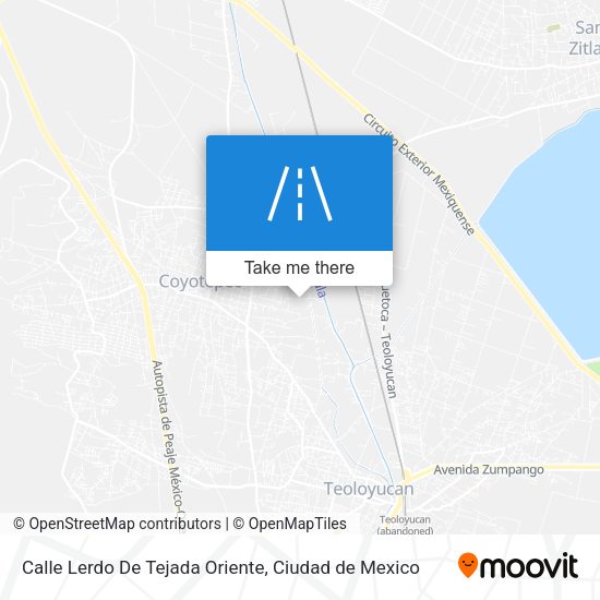 Calle Lerdo De Tejada Oriente map