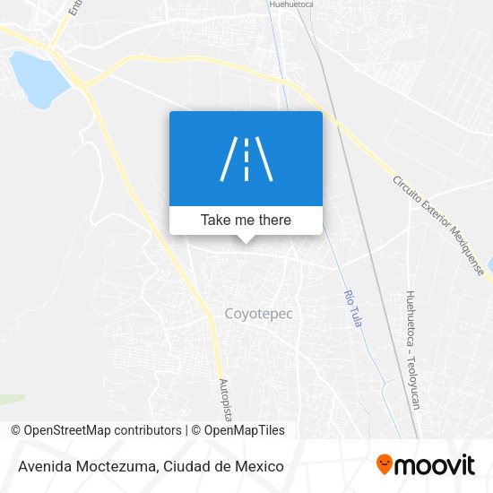 Avenida Moctezuma map