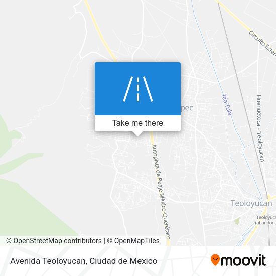 Avenida Teoloyucan map
