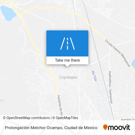 Mapa de Prolongación Melchor Ocampo