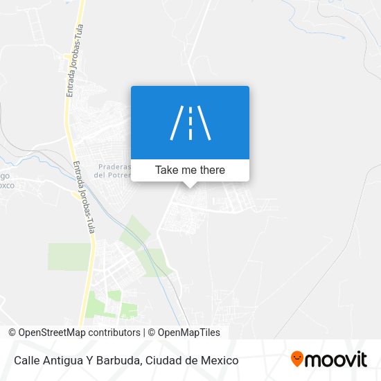 Mapa de Calle Antigua Y Barbuda