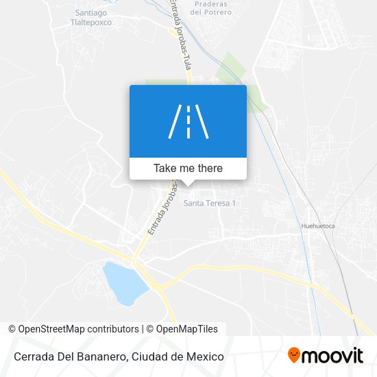 Cerrada Del Bananero map