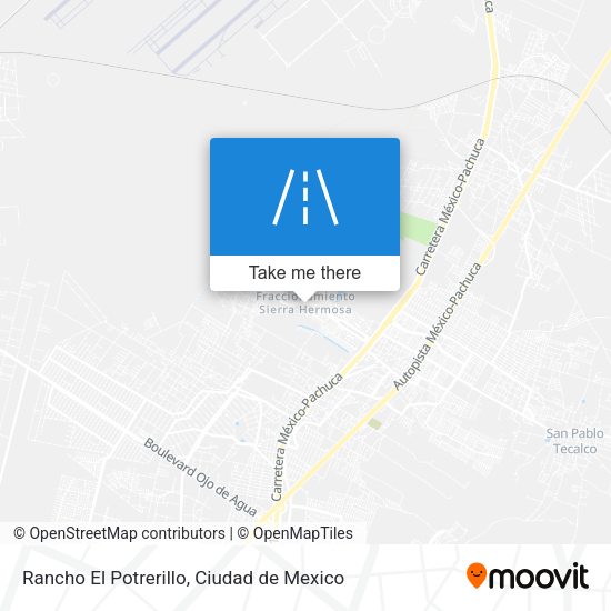 Rancho El Potrerillo map