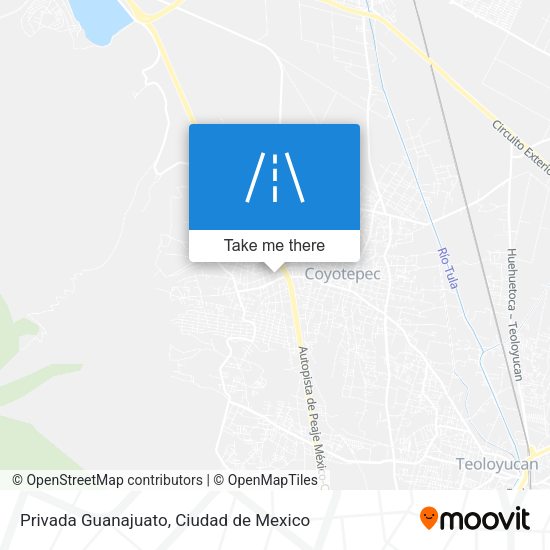 Privada Guanajuato map