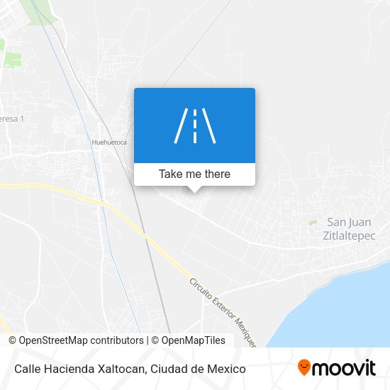 Mapa de Calle Hacienda Xaltocan
