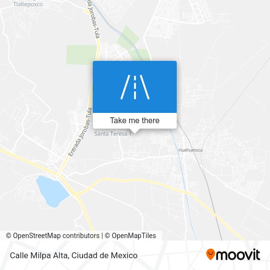 Calle Milpa Alta map