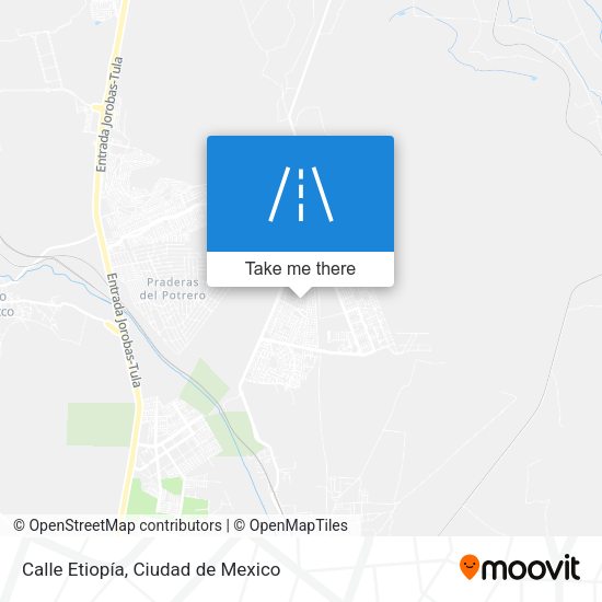 Calle Etiopía map