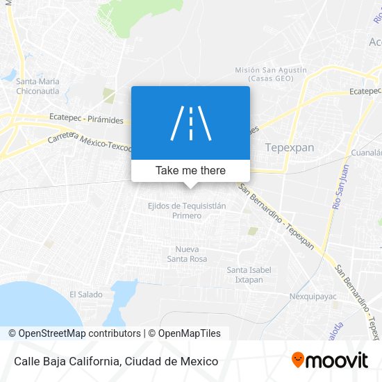 Mapa de Calle Baja California