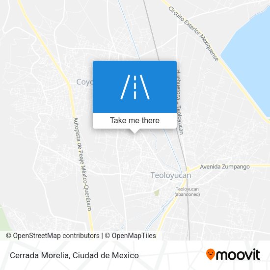 Mapa de Cerrada Morelia