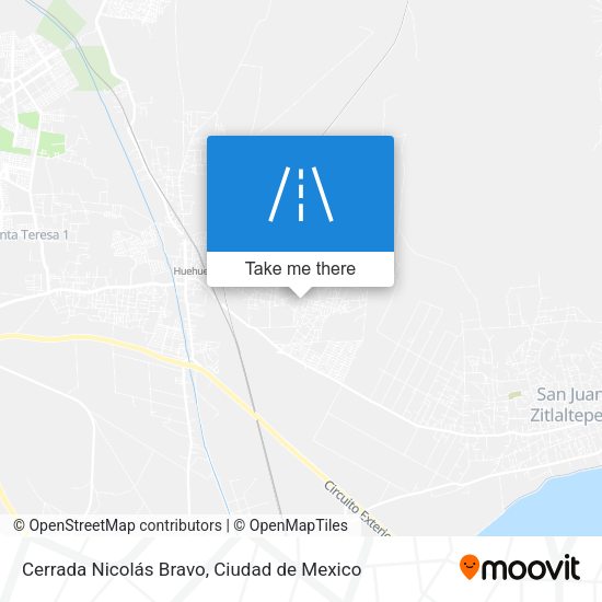 Mapa de Cerrada Nicolás Bravo