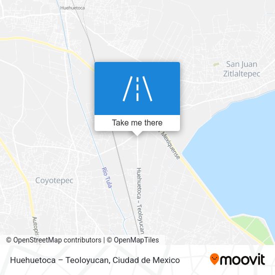 Huehuetoca – Teoloyucan map